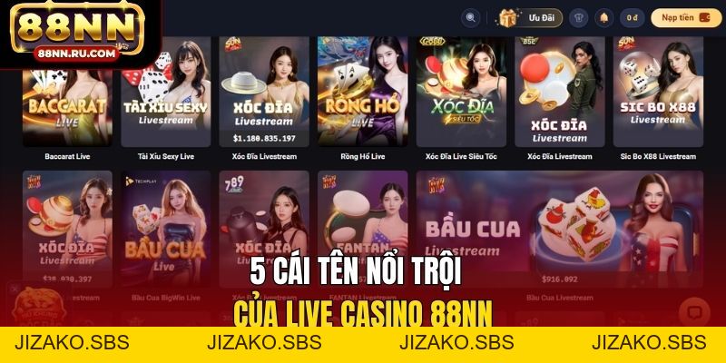 Trải Nghiệm Live Casino: Chơi Thật - Thắng Lớn Mỗi Ngày - Jizako