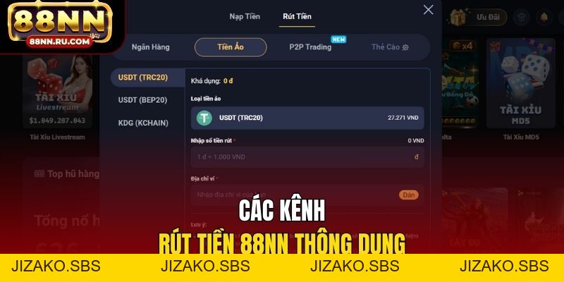 Rút Tiền 88NN Dễ Dàng - Hoàn Tất Giao Dịch Chỉ Với Vài Bước - Jizako