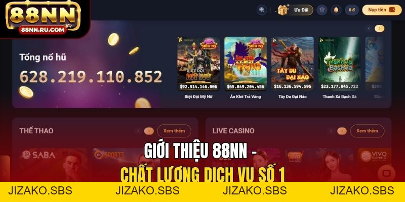 Giới Thiệu 88NN Mới Nhất - Hệ Sinh Thái Cá Cược Toàn Diện - Jizako