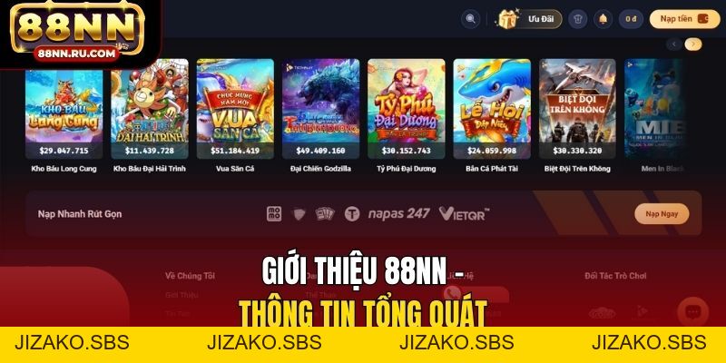 Giới Thiệu 88NN Mới Nhất - Hệ Sinh Thái Cá Cược Toàn Diện - Jizako